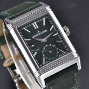 Master Reverso Tribute Small Seconds MGF 30X47MM Green Dial Green Leather Strap A854A - Image 8