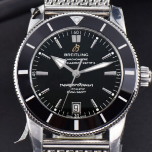 SuperOcean Heritage II GF 42MM Black Dial SS bracelet A2824