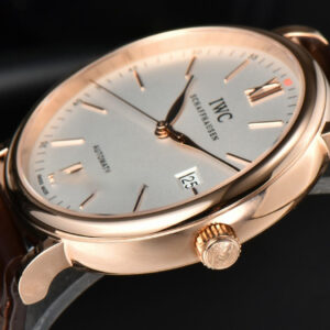 Portofino Automatic 40mm ZF RG White Dial RG Hands Brown Croc Strap A9019 - Image 4