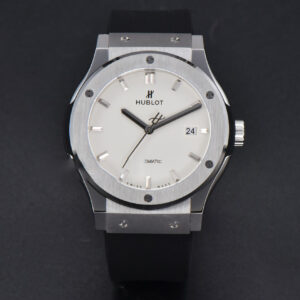 Classic Fusion 42mm SS JJ+F White Dial Black Rubber Strap A1110 - Image 14
