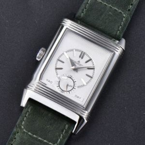 Master Reverso Tribute Small Seconds MGF 30X47MM Green Dial Green Leather Strap A854A - Image 20