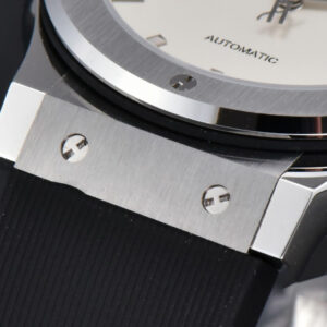 Classic Fusion 42mm SS JJ+F White Dial Black Rubber Strap A1110 - Image 21