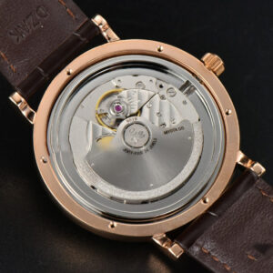 Portofino Automatic 40mm ZF RG White Dial RG Hands Brown Croc Strap A9019 - Image 16