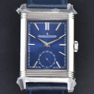 Master Reverso Tribute Small Seconds MGF 30x47MM Blue Dial Blue Leather Strap A854A