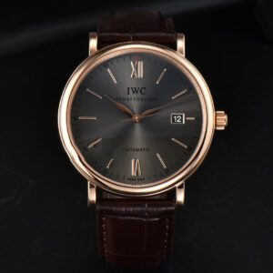 Portofino Automatic 40mm ZF RG Gray Dial RG Marker Brown Croc Strap A9019 - Image 10