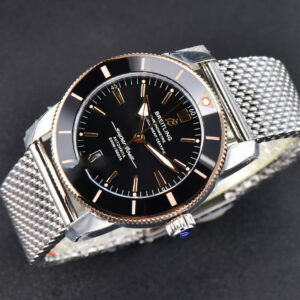 SuperOcean Heritage II GF 42MM RG Black Dial SS bracelet A2824 - Image 13