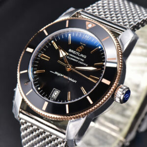 SuperOcean Heritage II GF 42MM RG Black Dial SS bracelet A2824 - Image 14