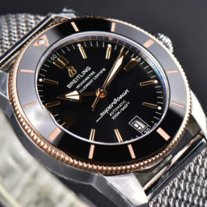 SuperOcean Heritage II GF 42MM RG Black Dial SS bracelet A2824 - Image 19