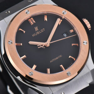 Classic Fusion 42mm RG/SS JJ+F Black Dial Black Rubber Strap A1110 - Image 20