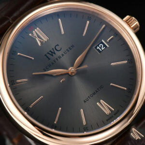 Portofino Automatic 40mm ZF RG Gray Dial RG Marker Brown Croc Strap A9019 - Image 15