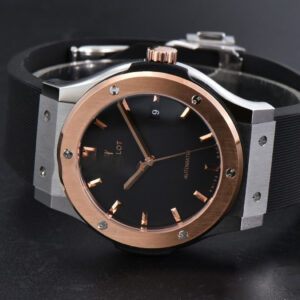 Classic Fusion 42mm RG/SS JJ+F Black Dial Black Rubber Strap A1110 - Image 21