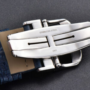 Master Reverso Tribute Small Seconds MGF 30x47MM Blue Dial Blue Leather Strap A854A - Image 16