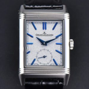 Master Reverso Tribute Small Seconds MGF 30x47MM Silver Dial Blue Hands Leather Strap A854A