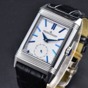 Master Reverso Tribute Small Seconds MGF 30x47MM Silver Dial Blue Hands Leather Strap A854A - Image 2