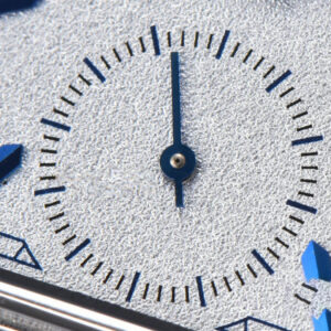 Master Reverso Tribute Small Seconds MGF 30x47MM Silver Dial Blue Hands Leather Strap A854A - Image 5