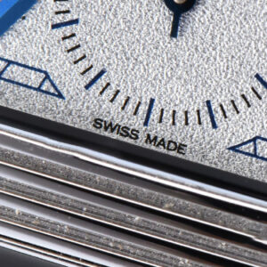Master Reverso Tribute Small Seconds MGF 30x47MM Silver Dial Blue Hands Leather Strap A854A - Image 6