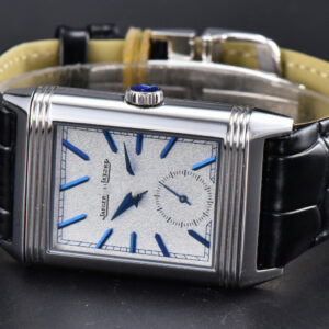 Master Reverso Tribute Small Seconds MGF 30x47MM Silver Dial Blue Hands Leather Strap A854A - Image 10