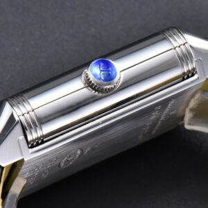 Master Reverso Tribute Small Seconds MGF 30x47MM Silver Dial Blue Hands Leather Strap A854A - Image 11