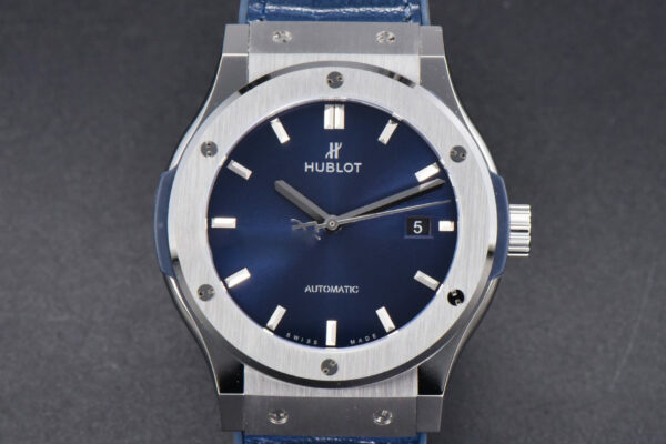 Classic Fusion 42mm SS JJ+F Blue Dial Blue Leather Strap A1110