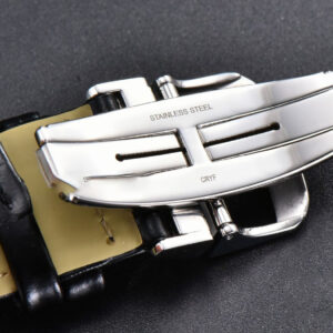 Master Reverso Tribute Small Seconds MGF 30x47MM White Circle Dial Black Leather Strap A854A - Image 5