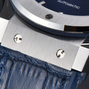 Classic Fusion 42mm SS JJ+F Blue Dial Blue Leather Strap A1110 - Image 7