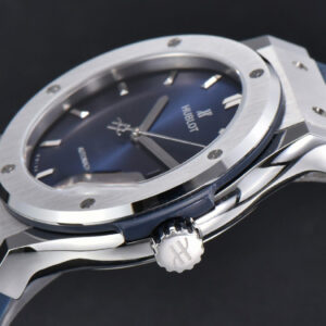 Classic Fusion 42mm SS JJ+F Blue Dial Blue Leather Strap A1110 - Image 8