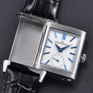 Master Reverso Tribute Small Seconds MGF 30x47MM Silver Dial Blue Hands Leather Strap A854A - Image 22