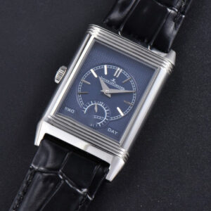 Master Reverso Tribute Small Seconds MGF 30x47MM Silver Dial Blue Hands Leather Strap A854A - Image 23