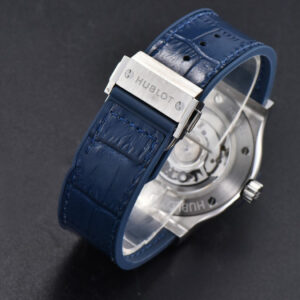 Classic Fusion 42mm SS JJ+F Blue Dial Blue Leather Strap A1110 - Image 13