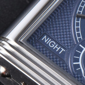 Master Reverso Tribute Small Seconds MGF 30x47MM Silver Dial Blue Hands Leather Strap A854A - Image 27
