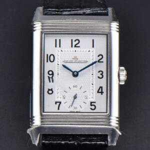 Master Reverso Tribute Small Seconds MGF 30x47MM White Circle Dial Black Leather Strap A854A