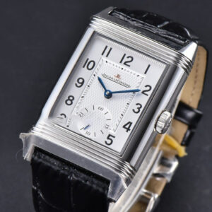 Master Reverso Tribute Small Seconds MGF 30x47MM White Circle Dial Black Leather Strap A854A - Image 13