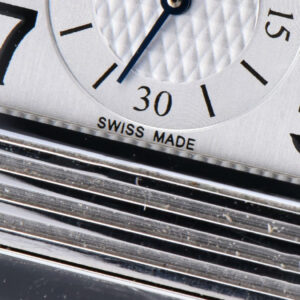 Master Reverso Tribute Small Seconds MGF 30x47MM White Circle Dial Black Leather Strap A854A - Image 17
