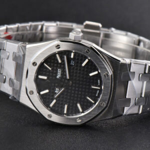 Royal Oak Ladies 33mm 8F Black Dial SS Bracelet Swiss Quartz - Image 14