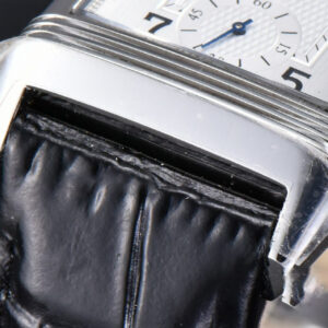 Master Reverso Tribute Small Seconds MGF 30x47MM White Circle Dial Black Leather Strap A854A - Image 18