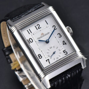 Master Reverso Tribute Small Seconds MGF 30x47MM White Circle Dial Black Leather Strap A854A - Image 20