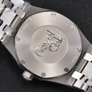 Royal Oak Ladies 33mm 8F Diamond Black Dial SS Bracelet Swiss Quartz - Image 11