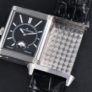 Master Reverso Tribute Small Seconds MGF 30x47MM White Circle Dial Black Leather Strap A854A - Image 24