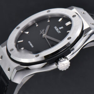 Classic Fusion 42mm SS JJ+F Black Dial Black Leather Strap A1110 - Image 8