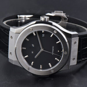 Classic Fusion 42mm SS JJ+F Black Dial Black Leather Strap A1110 - Image 10