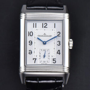 Master Reverso Tribute Small Seconds MGF 30x47MM White Square Dial Black Leather Strap A854A