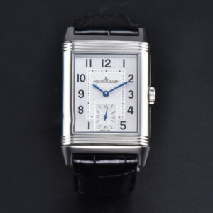 Master Reverso Tribute Small Seconds MGF 30x47MM White Square Dial Black Leather Strap A854A - Image 12
