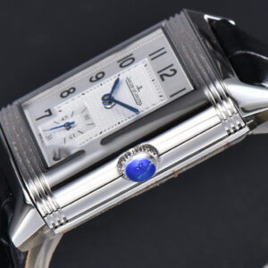 Master Reverso Tribute Small Seconds MGF 30x47MM White Square Dial Black Leather Strap A854A - Image 19