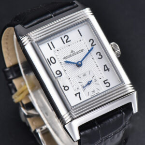 Master Reverso Tribute Small Seconds MGF 30x47MM White Square Dial Black Leather Strap A854A - Image 20