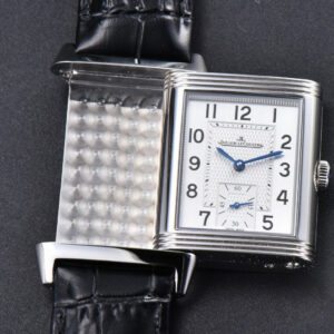 Master Reverso Tribute Small Seconds MGF 30x47MM White Square Dial Black Leather Strap A854A - Image 22