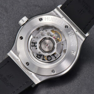 Classic Fusion 42mm SS JJ+F Gray Dial Black Leather Strap A1110 - Image 2