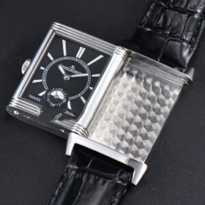 Master Reverso Tribute Small Seconds MGF 30x47MM White Square Dial Black Leather Strap A854A - Image 24
