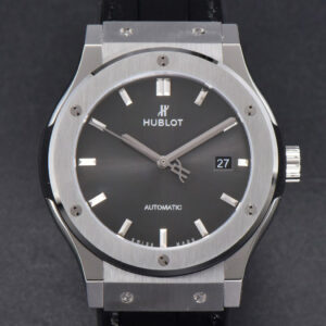 Classic Fusion 42mm SS JJ+F Gray Dial Black Leather Strap A1110