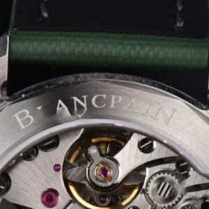 Fifty Fathoms Bathyscaphe 43mm GF Ceramic Green Dial Green Sail-Canvas Strap A1315 - Image 8