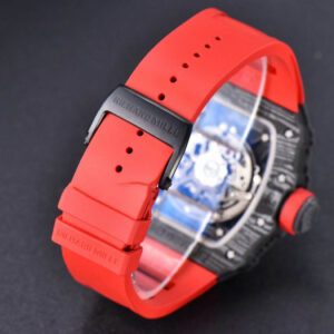 RM035-02 Real NTPT ZF Skeleton Dial on Red Rubber Strap NH05A V5 - Image 9